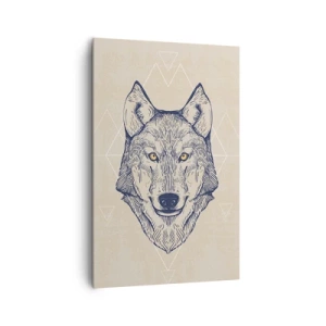 Canvas picture - Alpha with a Piercing Eyes - 80x120 cm