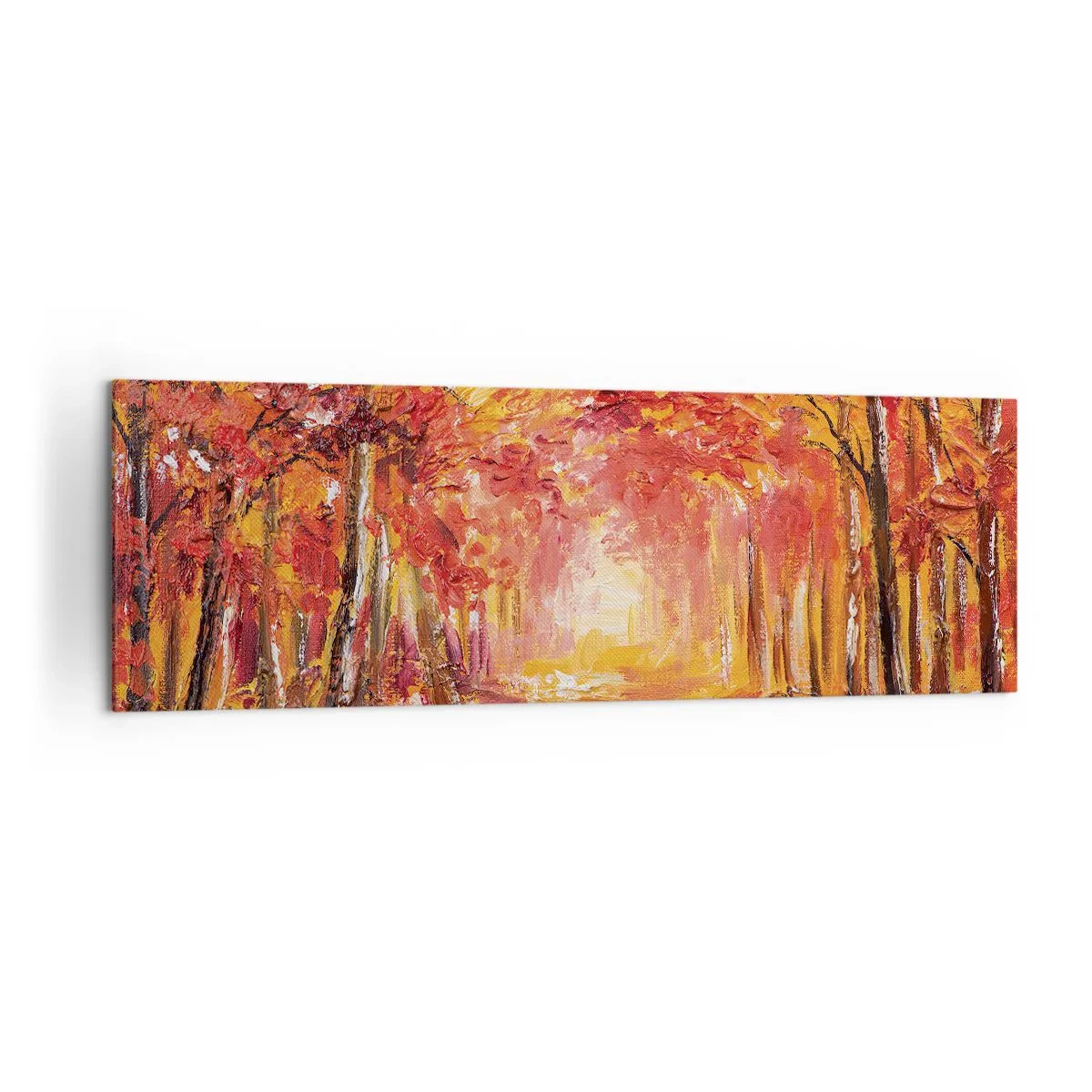 Canvas picture - Copper Forest - 160x50 cm