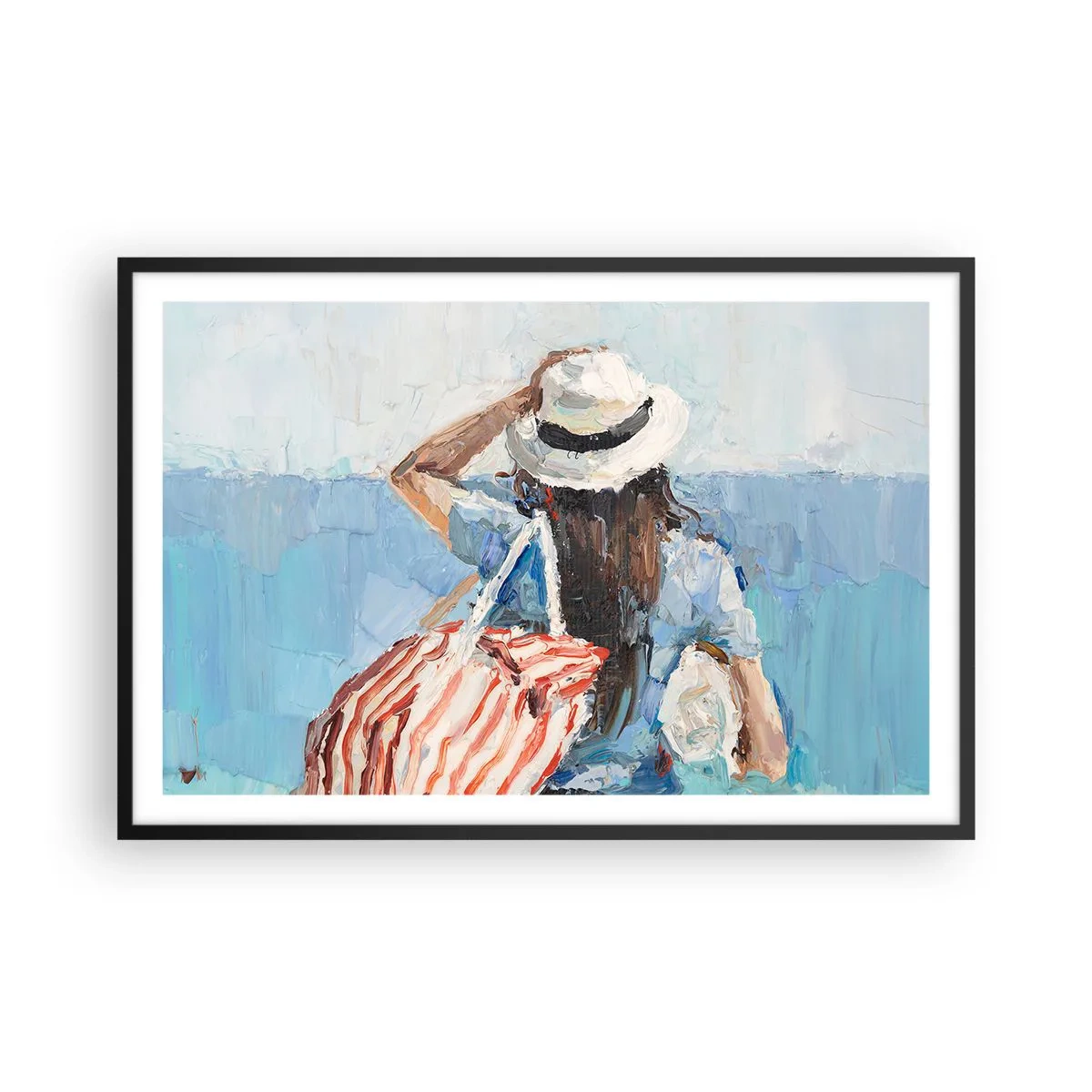 Poster in black frame - Welcome to Holiday - 91x61 cm