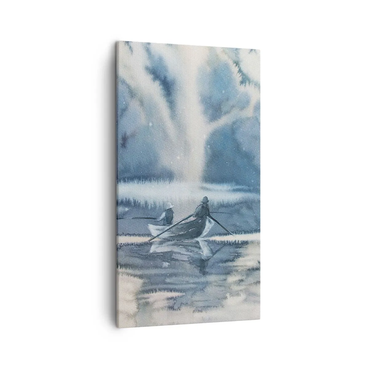 Canvas picture - Fishermen in Their Paradise - 45x80 cm