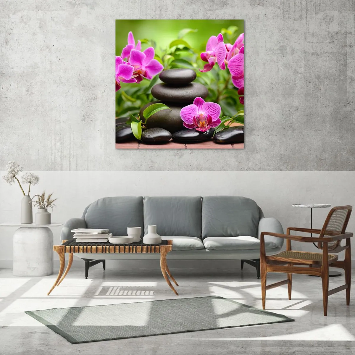 Glass picture - Pyramid of Peace - 50x50 cm