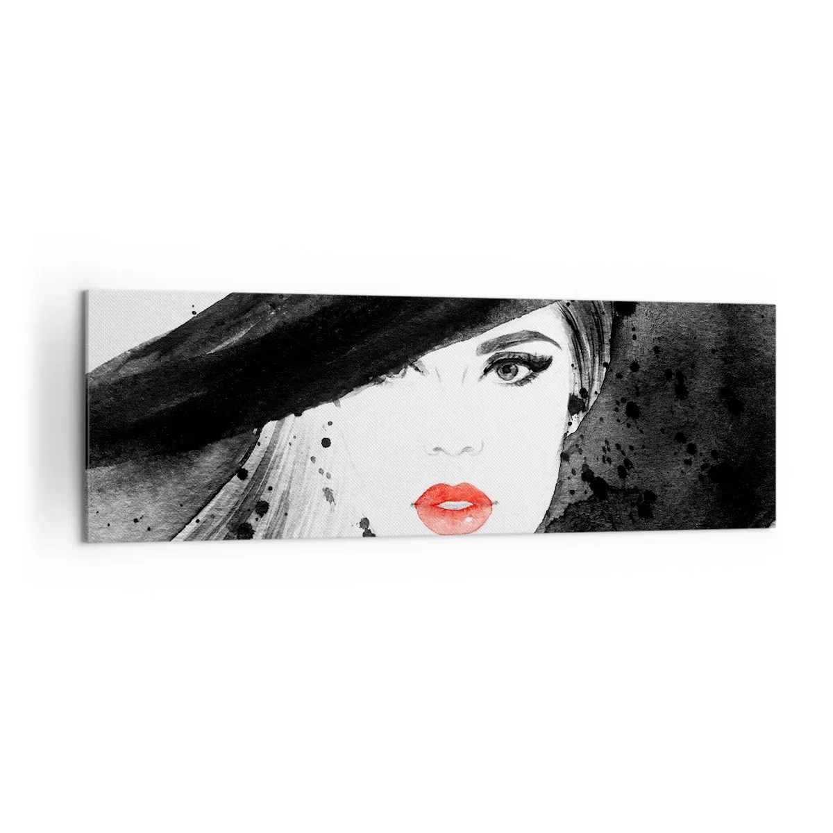 Canvas picture - Lady in Black - 160x50 cm