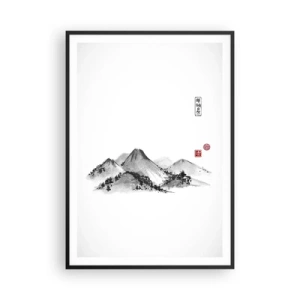 Poster in black frame - Further and Further - 70x100 cm