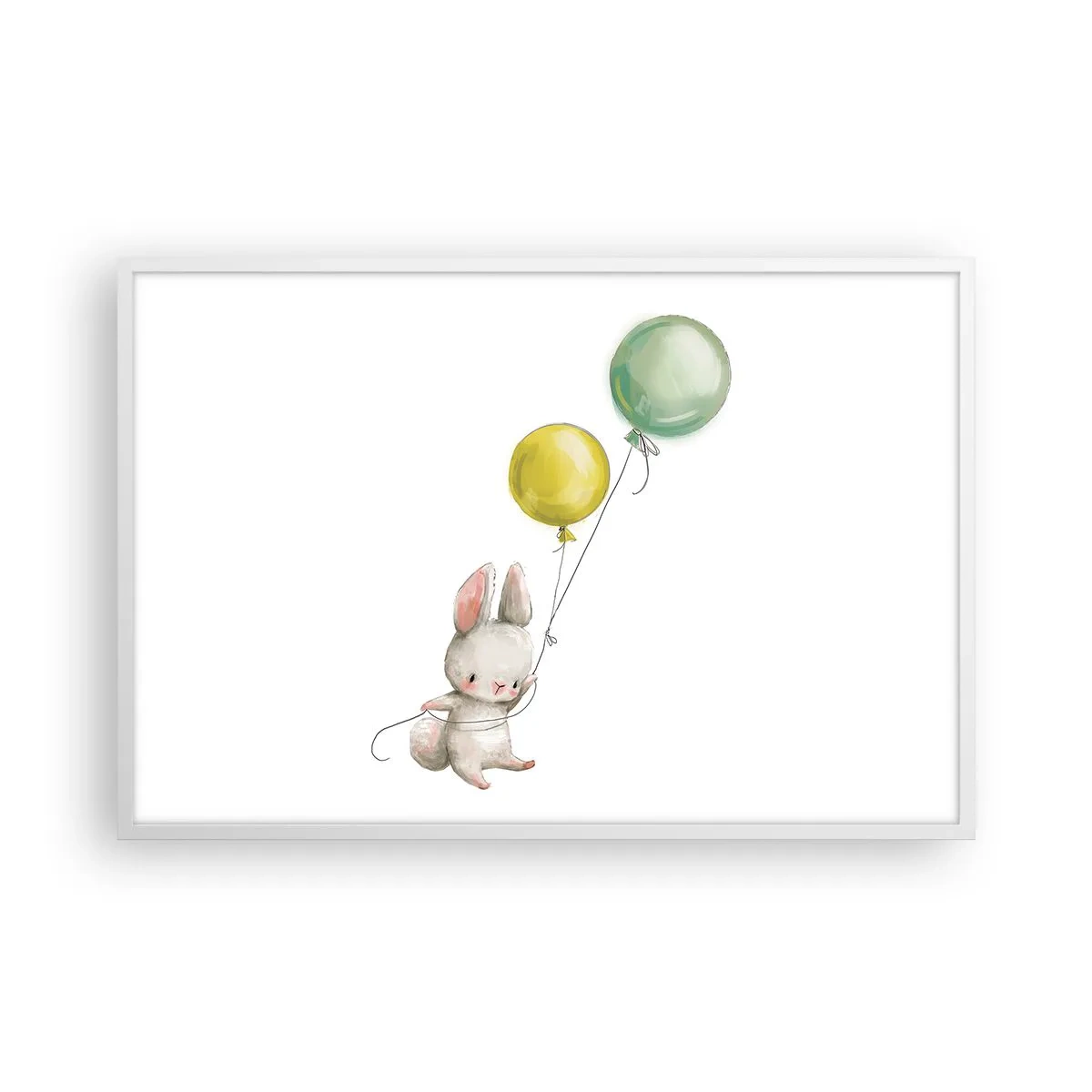 Poster in white frmae - I Will Fly Too! - 91x61 cm