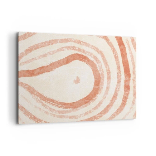 Canvas picture - Coral Circles - Composition - 120x80 cm