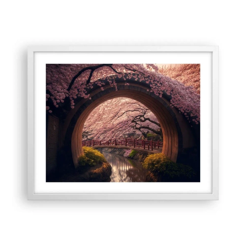 Poster in white frmae - Japanese Spring - 50x40 cm