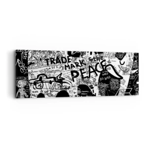 Canvas picture - Rich World of the Street - 90x30 cm