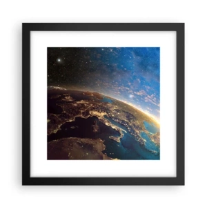 Poster in black frame - Let's Look at Each Other from a Distance - 30x30 cm