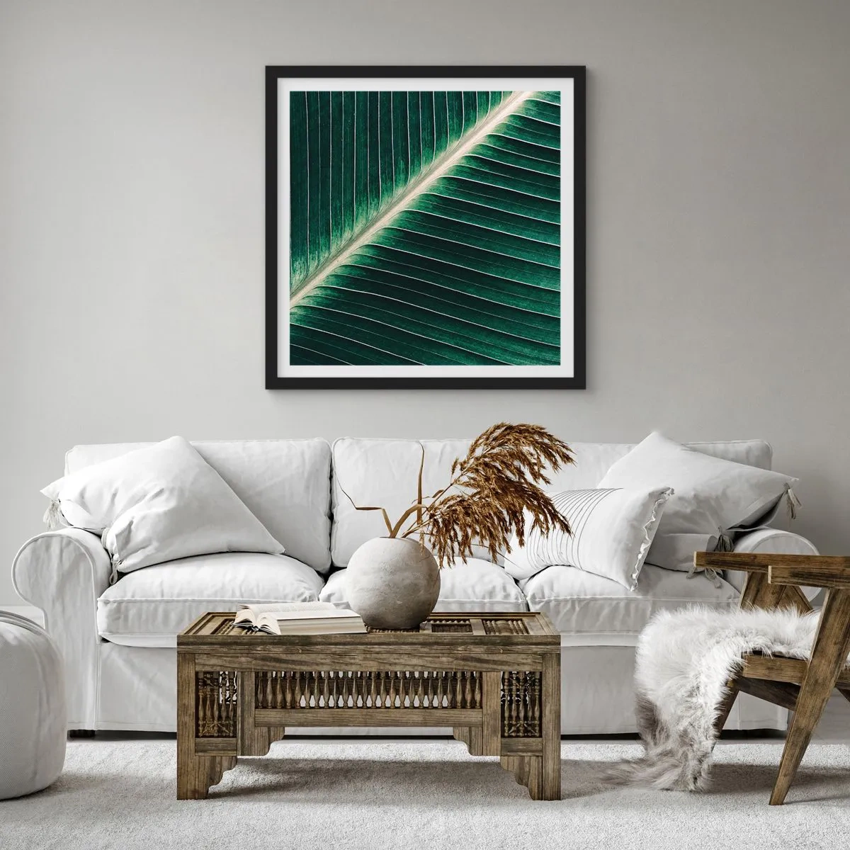 Poster in black frame - Rhythm of Nature - 60x60 cm