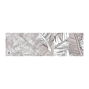 Photo Wallpaper Sample Self-Adhesive Deluxe Sticker - Storm of Feathers - Abstraction, Bird feather, Graphics - 100x30 cm