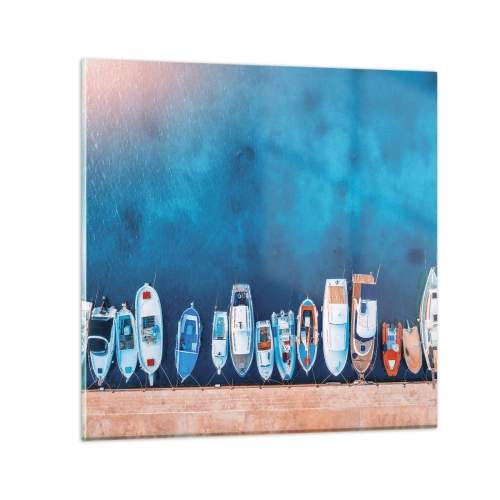 Glass picture - In One Row - 30x30 cm