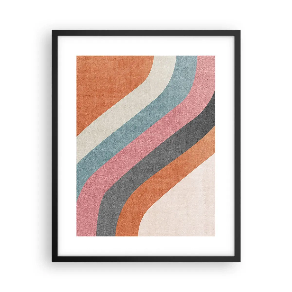 Poster in black frame - Diagonal Composition - Movement - 40x50 cm