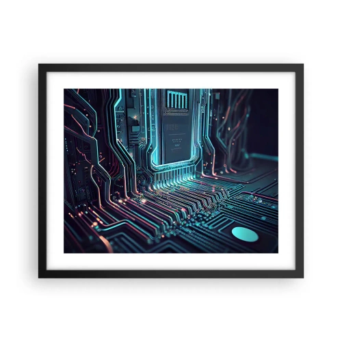 Poster in black frame - I Was Just Thinking… - 50x40 cm