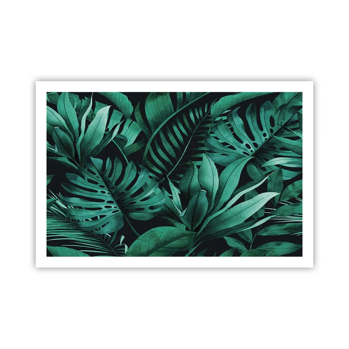 Poster - Depth of Tropical Green - 91x61 cm
