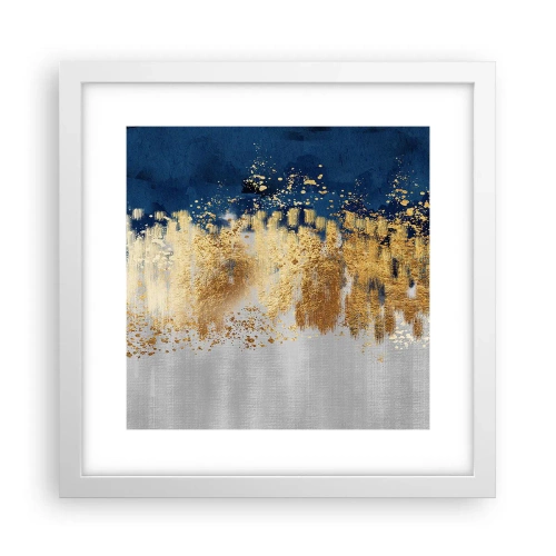 Poster in white frmae - Modern Composition and Twinkle - 30x30 cm