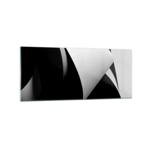 Glass picture - Planes of Light Emerging from the Shadow - 120x50 cm