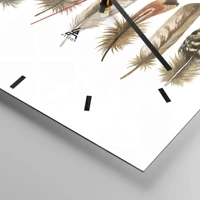 Clock face with lines