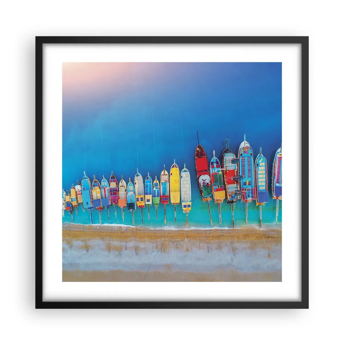 Poster in black frame - From Bird's Eye View - 50x50 cm