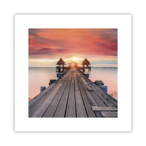 Poster - Sunset on the East - 30x30 cm