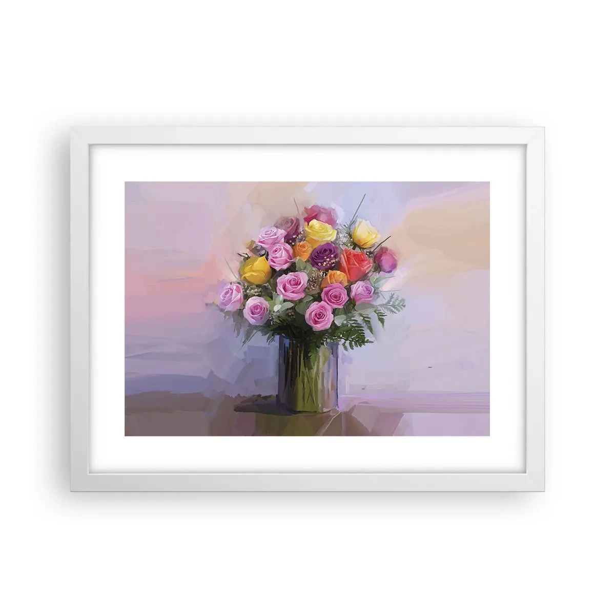 Poster in white frmae - Retained Beauty - 40x30 cm