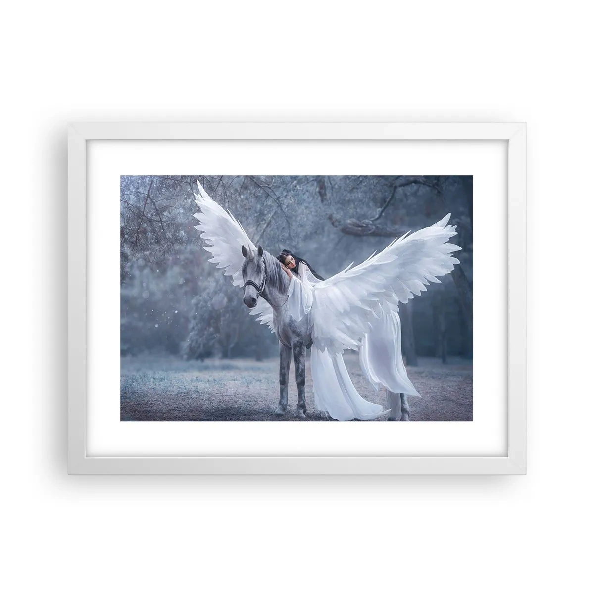 Poster in white frmae - Inspired Moment - 40x30 cm