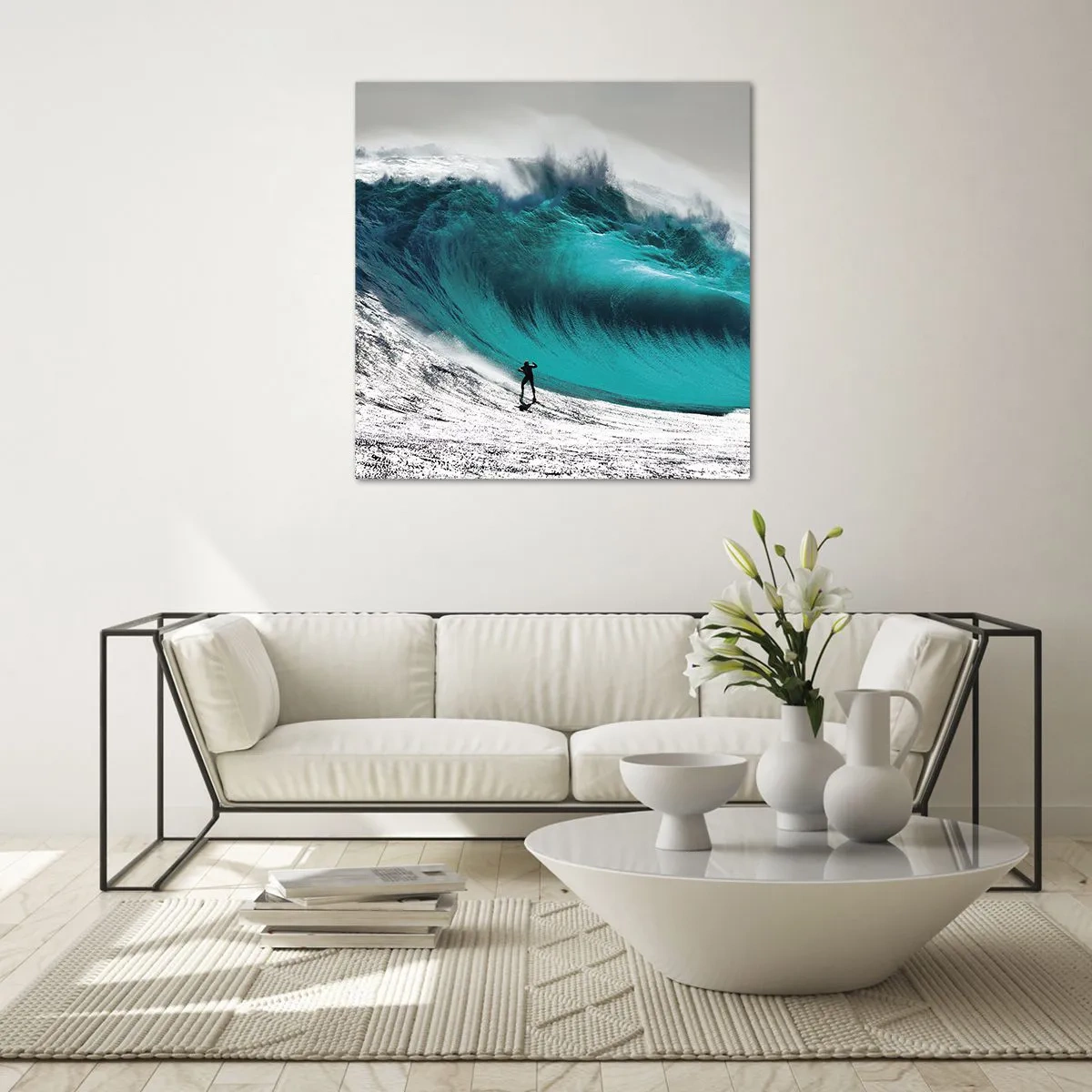 Glass picture - Challenge Accepted - 60x60 cm