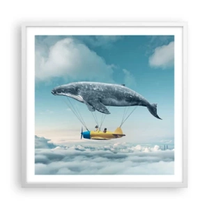 Poster in white frmae - Why Not? - 60x60 cm