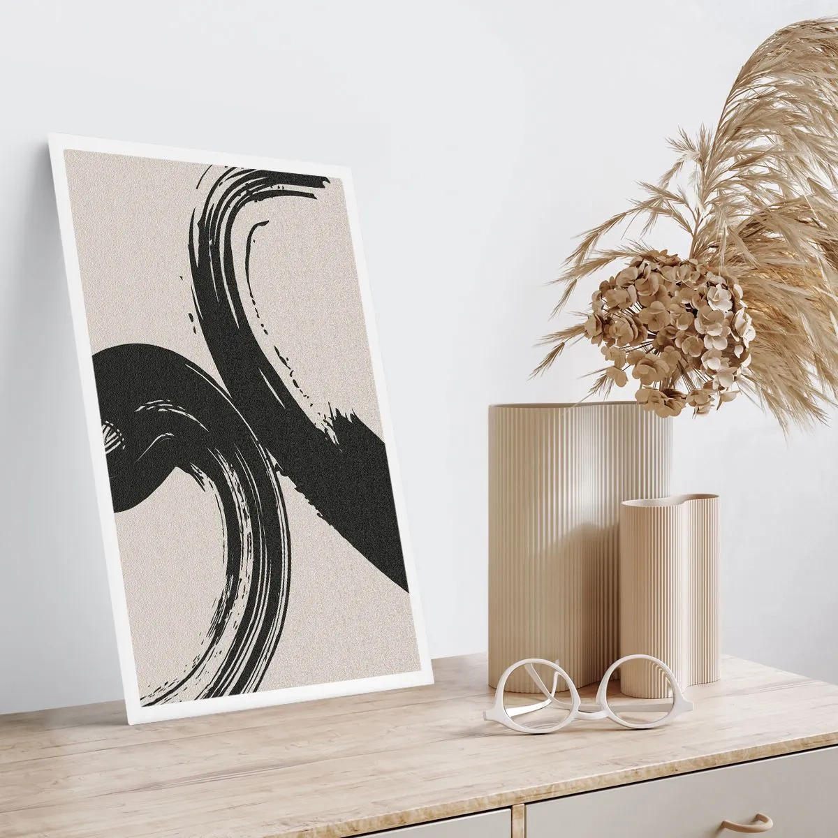 Poster - With Big Circural Strokes - 40x50 cm