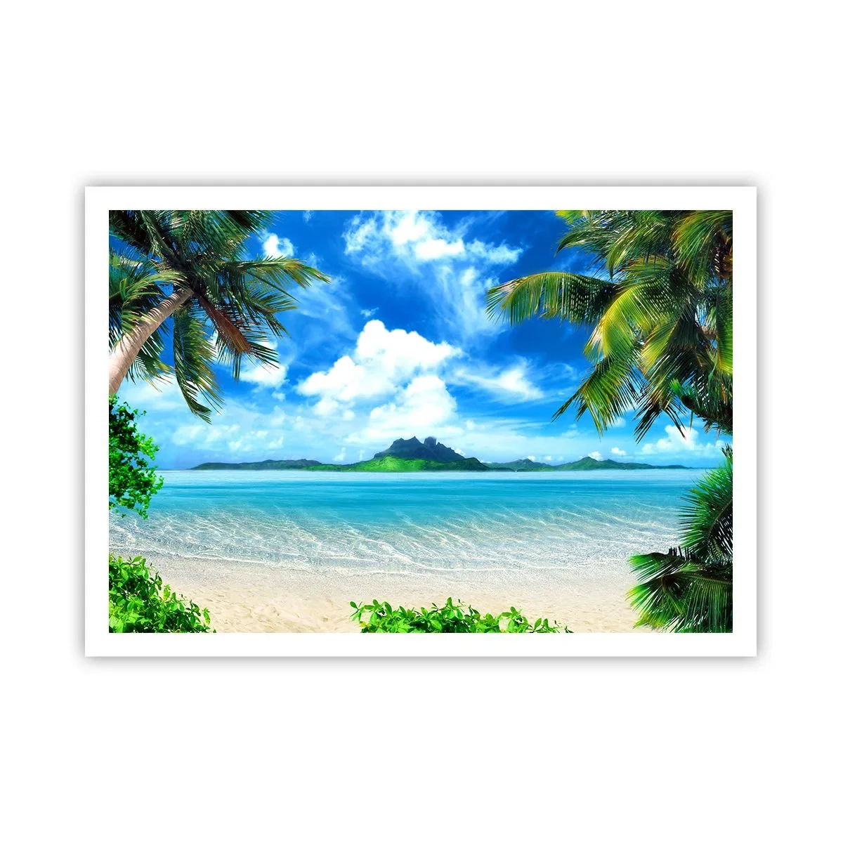 Poster - Blue Tropics - 100x70 cm
