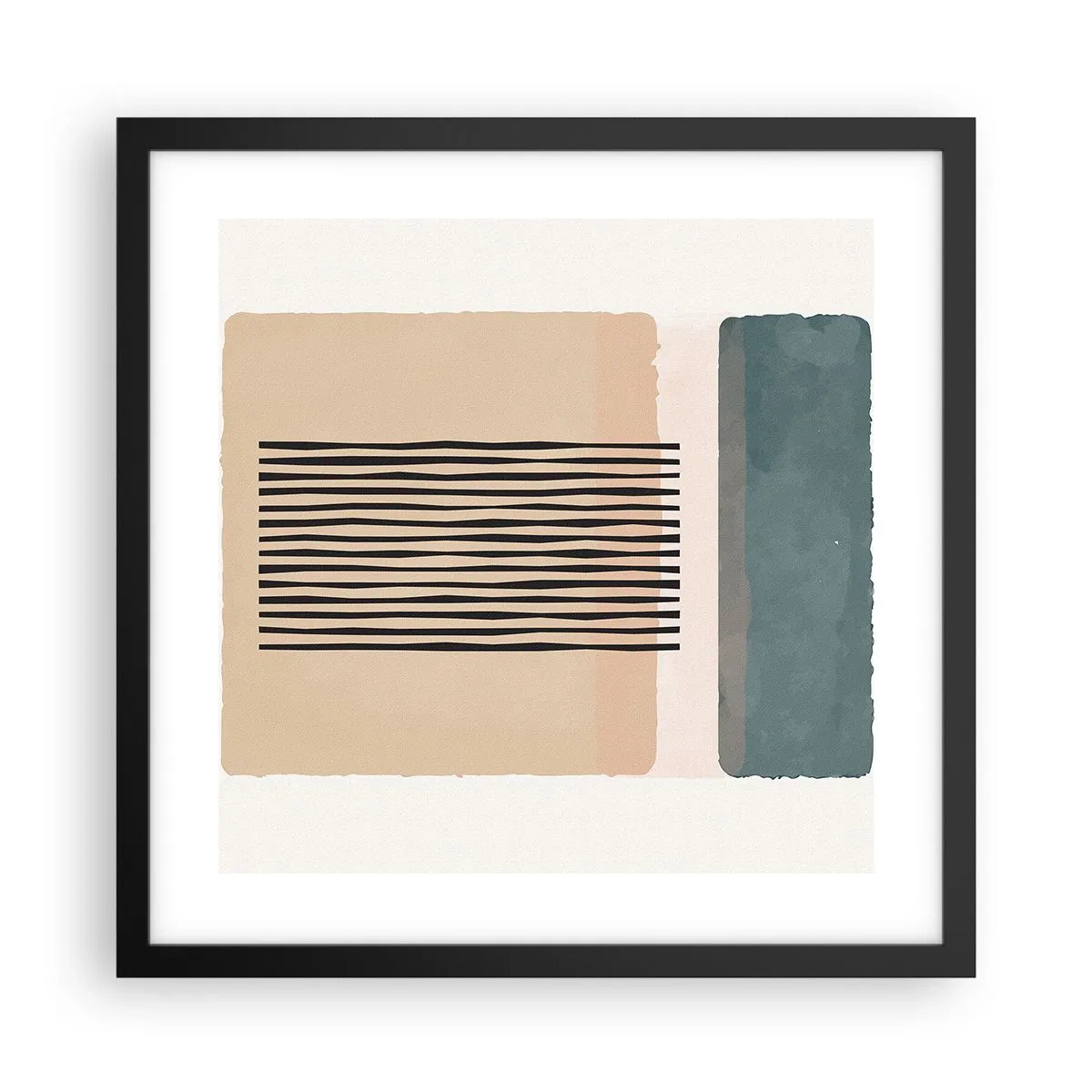 Poster in black frame - All in Order - 40x40 cm