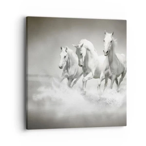Canvas picture - White Madness - 40x40 cm