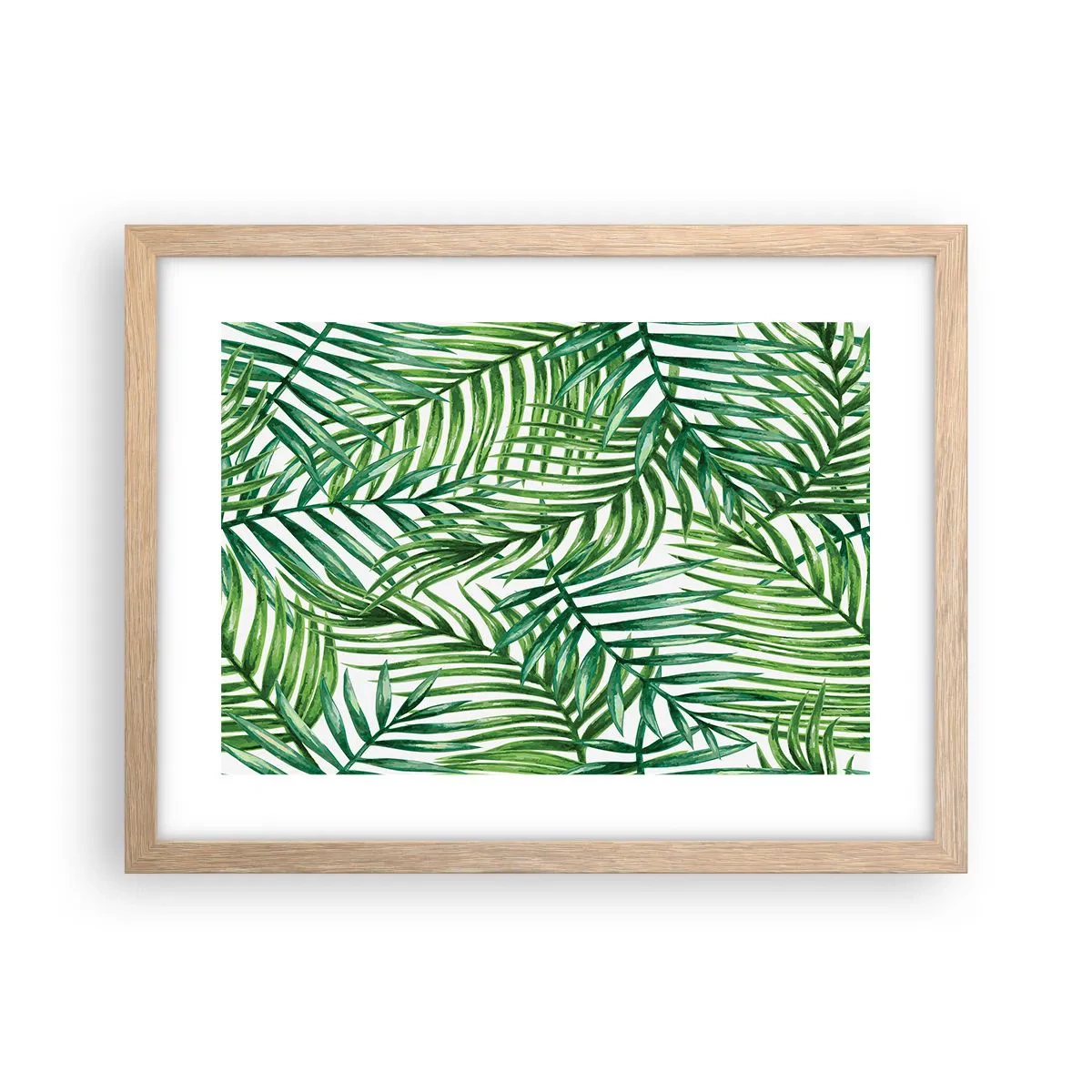 Poster in light oak frame - Under the Green Canopy - 40x30 cm