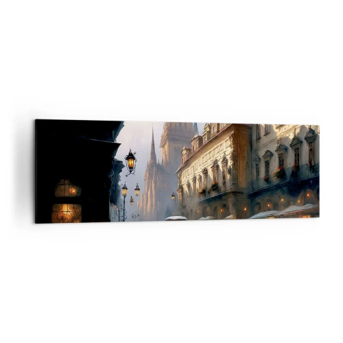 Canvas picture - Charm of Evening in Prague - 160x50 cm