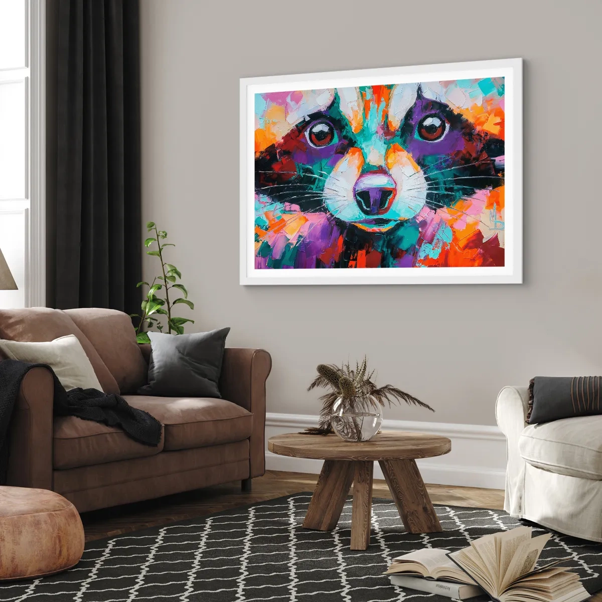 Poster in white frmae - Only Good Emotions - 100x70 cm