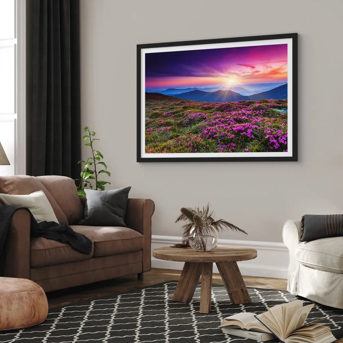 Poster in black frame - Smells Strongly of Herbs - 100x70 cm