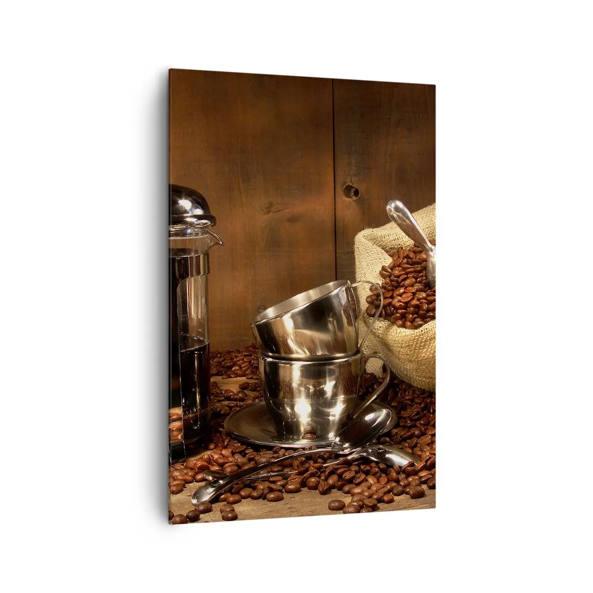 Canvas picture - Charm of Coffee - aroma and flavour - 80x120 cm