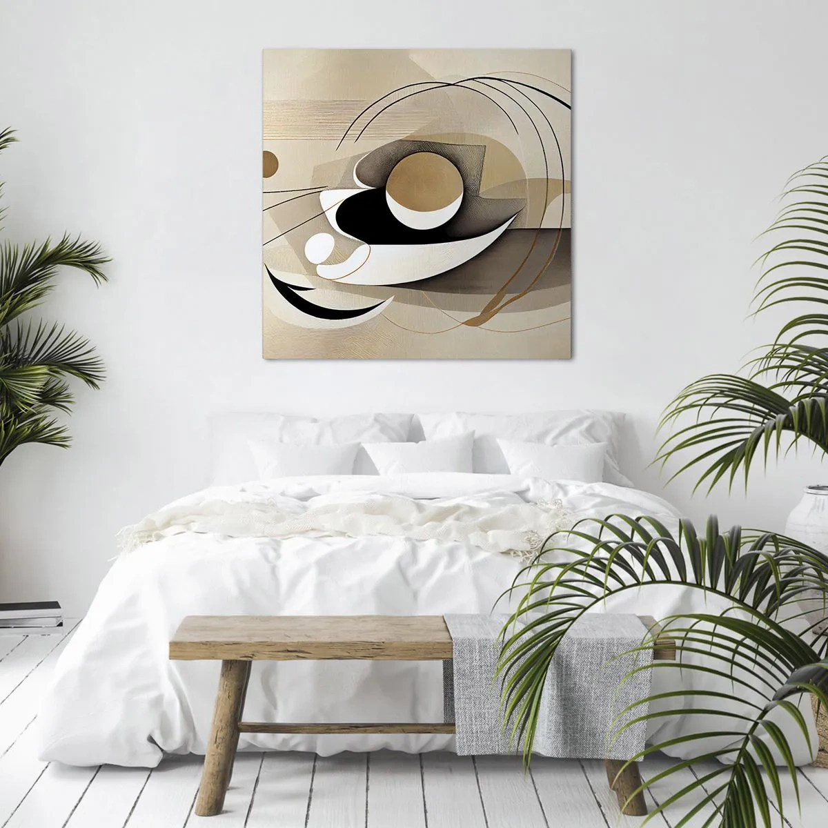 Canvas picture - Composition -the Heart of Things - 50x50 cm