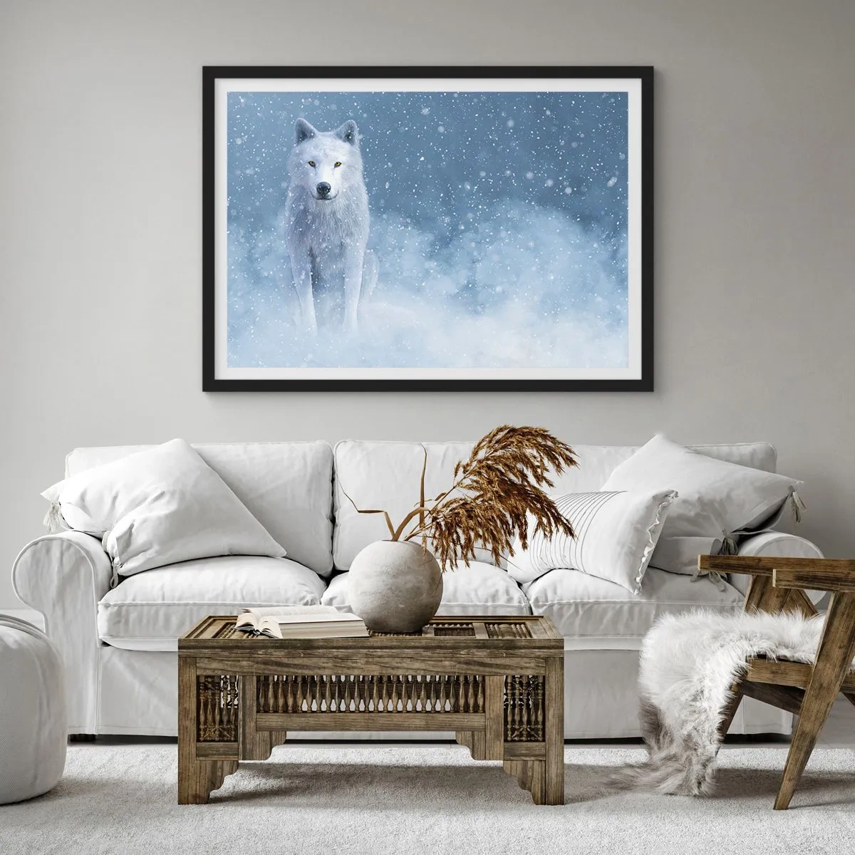 Poster in black frame - In Winter Spirit - 40x30 cm