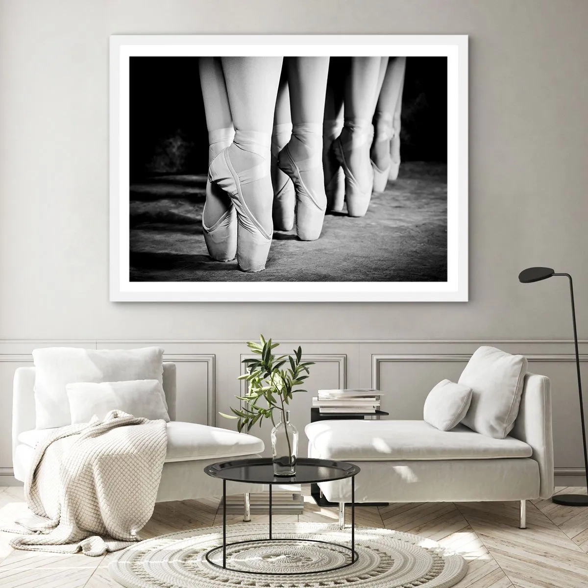 Poster in white frmae - Together, Lightly - 40x30 cm