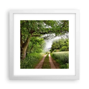 Poster in white frmae - Et in Arcadia Ego - 30x30 cm