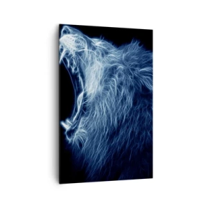 Canvas picture - Flaming Rage of a King - 80x120 cm