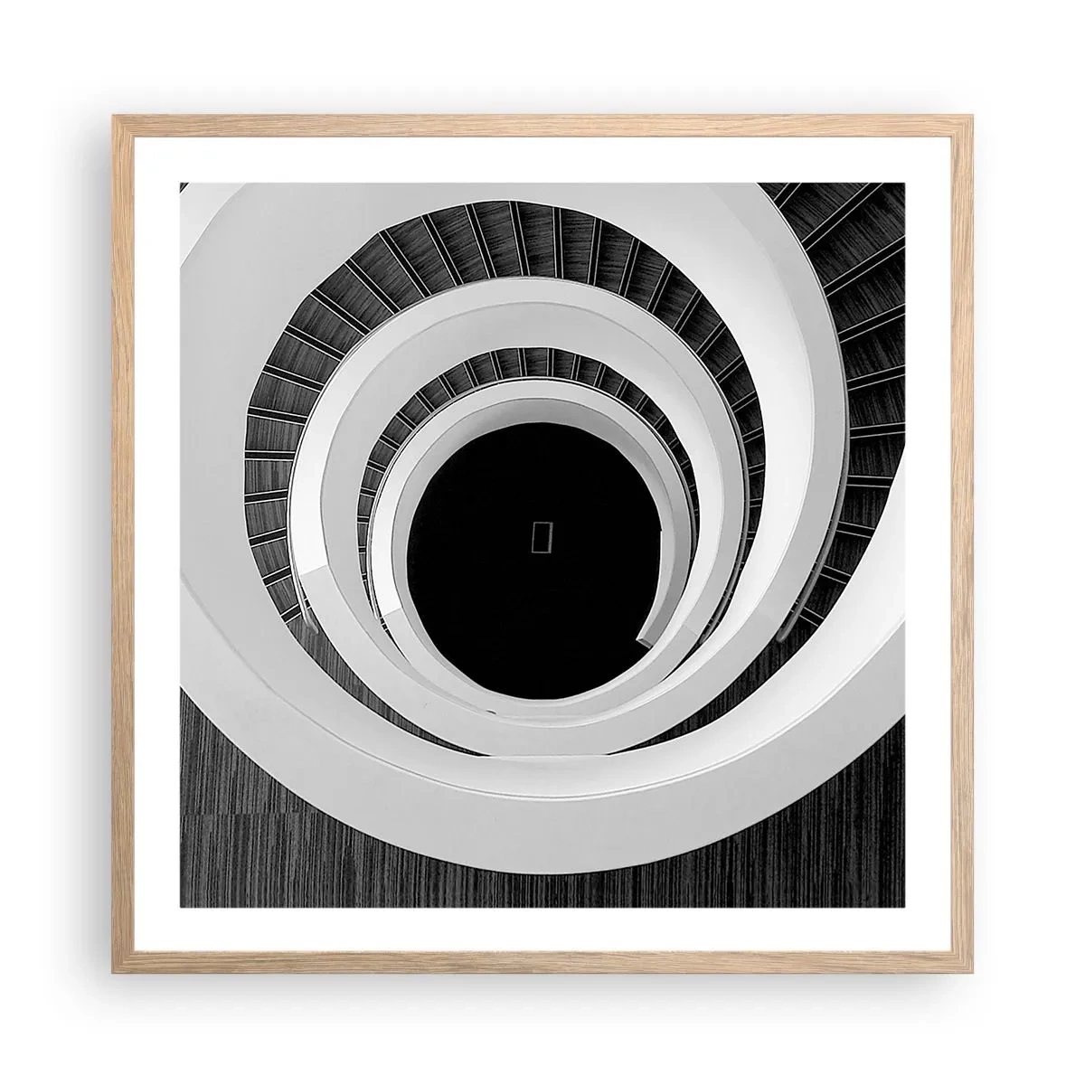 Poster in light oak frame - To the Point of the Matter - 60x60 cm