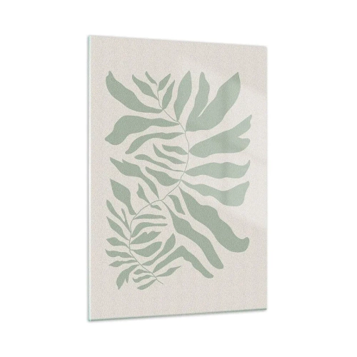 Glass picture - Emerald Branch - 50x70 cm
