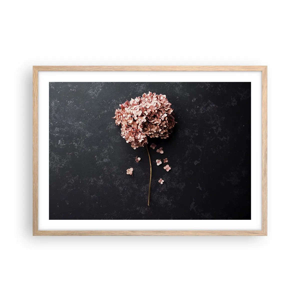 Poster in light oak frame - Trully Romantic Sign - 70x50 cm