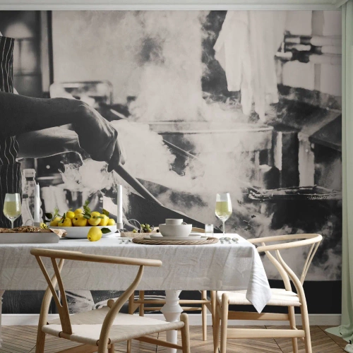 Photo Wallpaper Premium Canvas - Alchemy of Flavours - Kitchen, Gastronomy, Restaurant - 300x210 cm