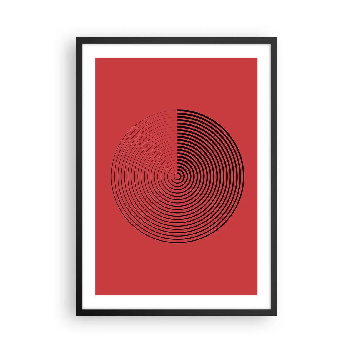 Poster in black frame - Circular Movement - 50x70 cm