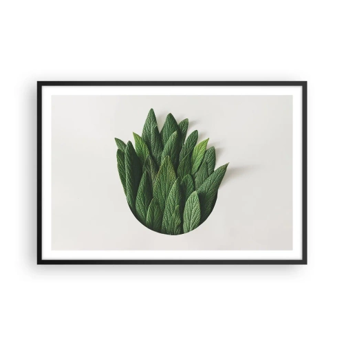 Poster in black frame - Untamed Curiosity - 91x61 cm