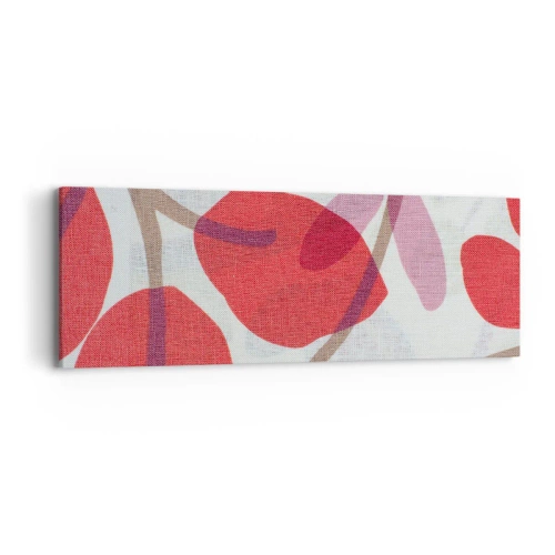 Canvas picture - Flower Composition in Pink - 90x30 cm