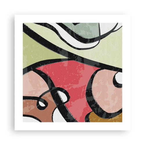 Poster - Pirouettes Among Colours - 50x50 cm