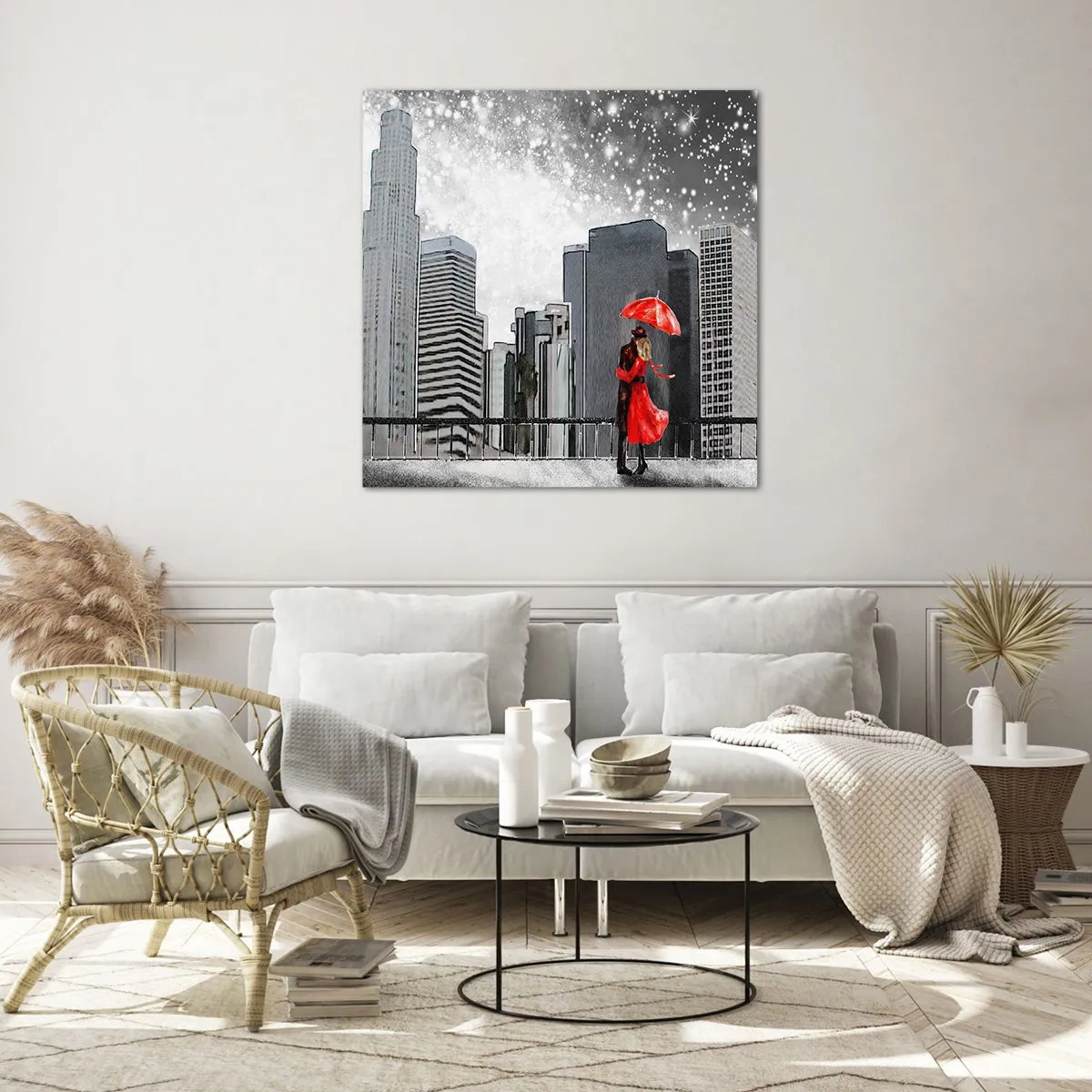 Glass picture - Man, Not a Stone - 60x60 cm